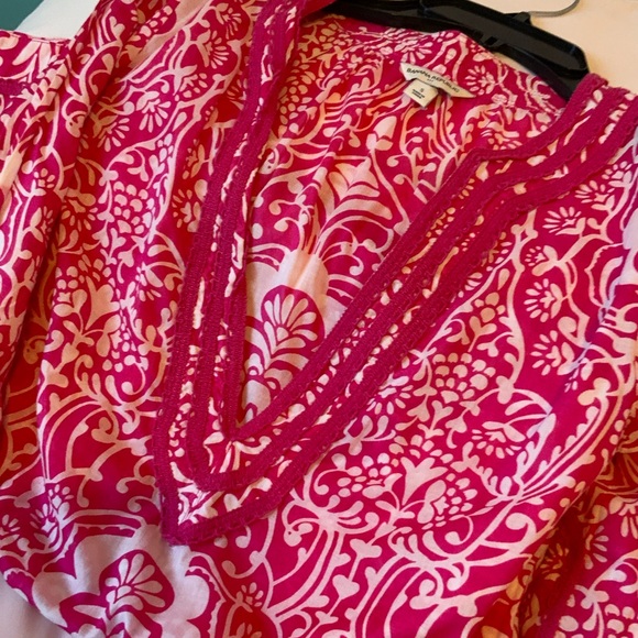 Banana Republic Pink and White Patterned Tunic - Picture 5 of 5